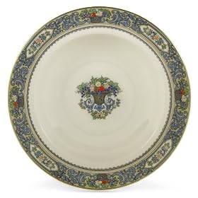 Lenox Autumn Gold Banded Ivory China Pasta Bowl Rim Soup by Lenox