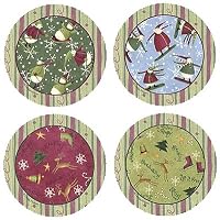 Debbie Mumm Winter Whimsy Absorbent Coasters