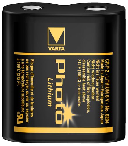 Verst&auml;rker und Receiver: Varta CRP2 6V Lithium Fotobatterie 1.500mAh