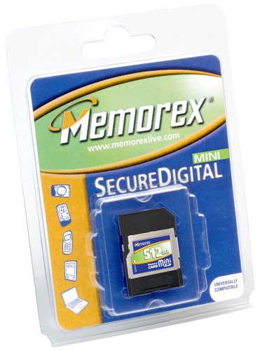 MP3 Player: Memorex 512MB Mini Secure Digital (SD) Speicherkarte