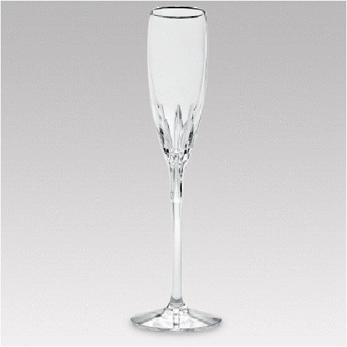 LENOX CRYSTAL FIRELIGHT PLATINUM FLUTE CHAMPAGNES
