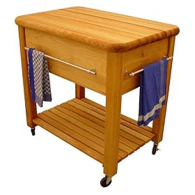 Grand Work Center Kitchen Island - Natural by 