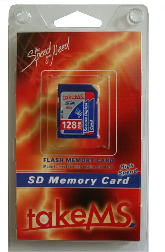 Heimkinosysteme: HighSpeed-SecureDigital Card 128MB (60x) takeMS Retail