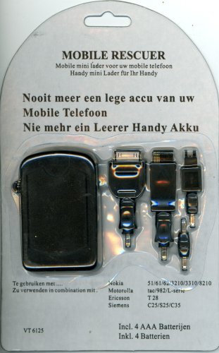 MP3 Player: Mobile Rescuer - Nie mehr ein Leerer Handy Akku - f�r Nokia 51/61/62/3210/3310/8210 - Motorolla tac/982/L-Serie - Ericsson T28 - Siemens C25/S25/C35