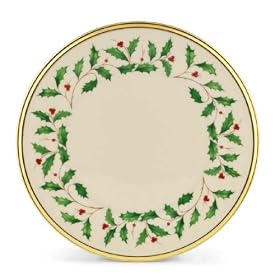 Lenox Holiday Gold Banded Ivory China Salad Plate by Lenox China