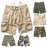 Prewashed Retro Paratrooper Cargo Shorts