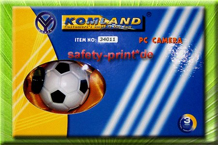 TFT Monitore: WEBCAM 1,3 Mega Pixel PC und Laptop Kamera mit integriertem Mikrofon als Fussball von Komland
