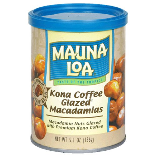 Mauna Loa Macadamia Nuts, Coffee Glazed, 5.5-Ounce Canister (Pack of 6)