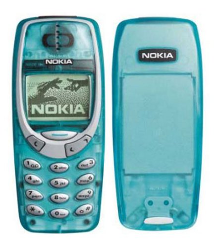 NoteBook: Nokia Oberschale Clear Aqua Nokia 3310/ 3330 SKR-176