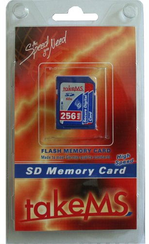 Heimkinosysteme: HighSpeed-SecureDigital Card 256MB (60x) takeMS Retail