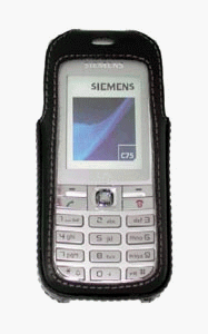 Lautsprecher: Ledertasche Turn-line f�r Siemens *o2-Design