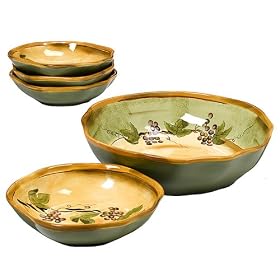 Rustic Vines 5-pc. Pasta Set by 