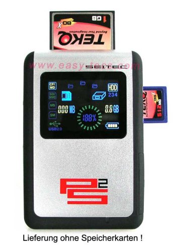 Festplatten: SEITEC Picture2Storage Photo Tank m. OLED 120GB