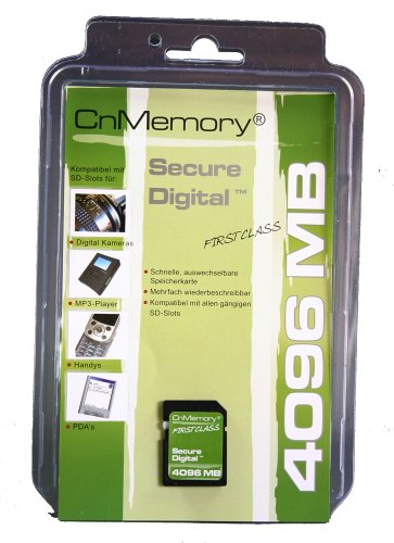 Camcorder: CnMemory Secure Digital (SD) Speicherkarte 4 GB