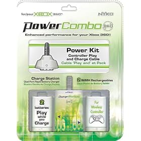 Xbox 360 Power Charger Combo (Charge Station, Power Kit)