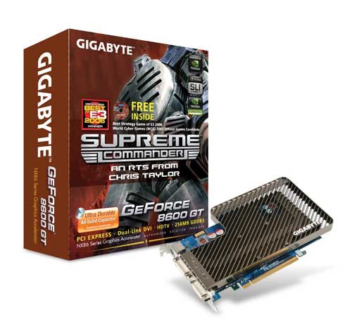 Handys ohne Vertrag: GIGABYTE GF 8600GT 256MB GDDR3 RTL passiv 2xDVI HDTV S-Video HDCP