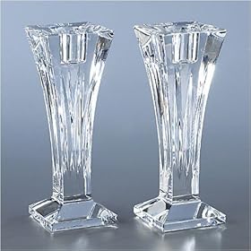 WATERFORD CRYSTAL CLARION CANDLESTICK PAIR 6 by Candlesticks