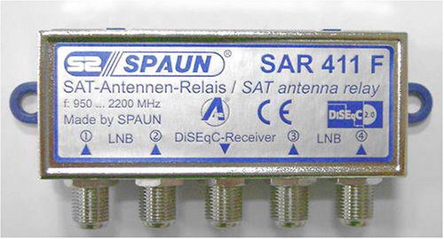 Festplatten: Spaun 4 in 1 DisEqc Schalter SAR 411 F ; 5 Jahre Garantie ; Made in Germany