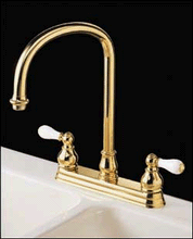 American Standard Polished Brass Kitchen Faucet Hampton