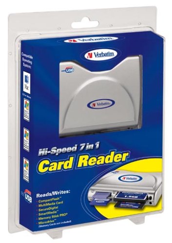Verst&auml;rker und Receiver: Verbatim USB-Cardreader 7-in-1, USB 2.0 High-Speed