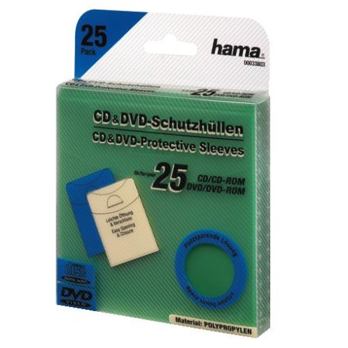 Heimkinosysteme: Hama CD-/DVD-Schutzh�llen 25, Gr�n