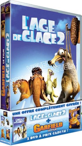 L'Age de glace 2 / Garfield : Le film - Coffret 2 DVD dvd, Film dvd L'Age de glace 2 / Garfield : Le film - Coffret 2 DVD