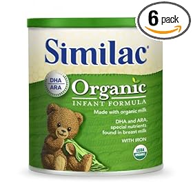 Similac Organic Powder, 25.7 Ounce Can (Pack of 6)