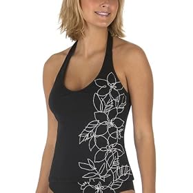 Mossimo® Black: Floral Tankini with Beads - Black/ White Picture