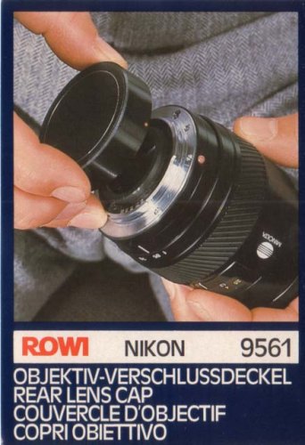 DVD Player: Objektivdeckel f�r Nikon Objektiv-Bajonettseite