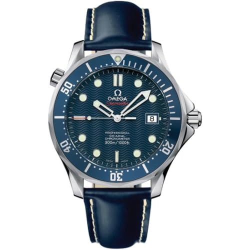 Omega Men's Seamaster Blue Rubber Strap Watch - Model 2920.80.91 Omega Men's Seamaster Blue Rubber Strap Watch - Model 2920.80.91