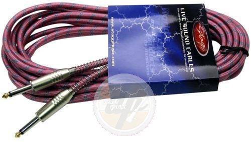Festplatten: STAGG Tweed Klinkenkabel 6m, pink
