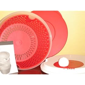 Tupperware Salad Spinner-spin N Save 4 Qt-chili by Tupperware