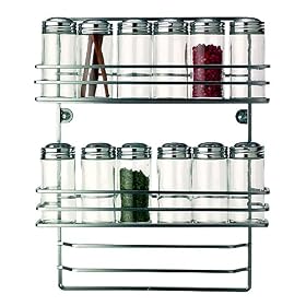 RSVP International WALL Endurance Wall Mount Spice Rack 12-bottle by R.S.V.P.