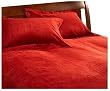 Microsuede King 3-piece Duvet Set, Brick