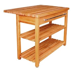 Harvest Table with Drop Leaf - Natural Oil by 