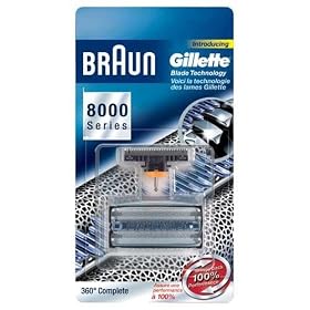 Braun 8000CP 360 Complete Foil and Cutter Block for Models 8995, 8985 and 8975 by GILLETTE CO BRAUN DIV.