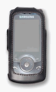 TV Ger&auml;te: Topp-Design ME-DL-TC39 Turn-Line Ledertasche f�r Samsung SGH-U600
