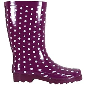 Polka Dot Waterproof Wellington Boots for Women