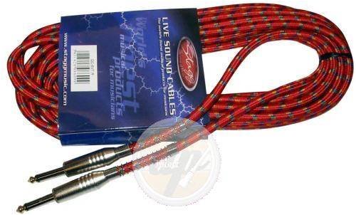 Festplatten: STAGG Tweed Klinkenkabel 6m, rot