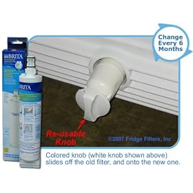 Brita WPRF-100 Refrigerator Water Filter (Whirlpool 4396508 4396510 Compatible) by Brita