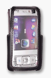 TV Ger&auml;te: Topp-Design ME-DL-TC37 Turn-Line Ledertasche f�r Nokia N95