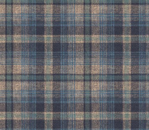Blue Plaid Wallpaper
