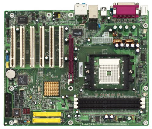 Drucker: EPoX EP-8KDA3+ Mainboard NVIDIA nForce 3 250Gb / Sockel 754 / 1.6 GTs / ATX