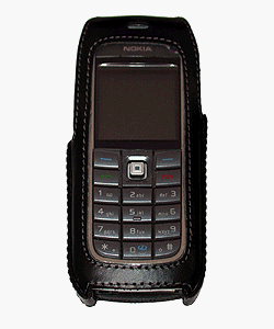 Telekommunikation: JimThomson: Ledertasche Turn-line f�r Nokia *vodaf