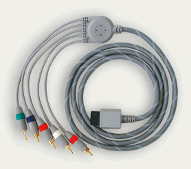 Heimkinosysteme: HDTV Component Kabel Deluxe, vergoldet, exklusive f�r Nintendo Wii