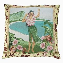 Luau Hula Girl Pillow