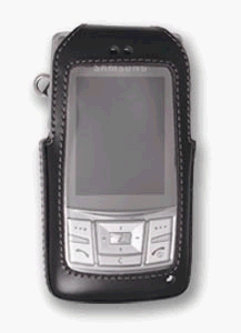 TV Ger&auml;te: Topp-Design ME-DL-TC28 Turn-Line Ledertasche f�r Samsung SGH-D840