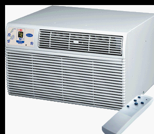 Carrier 52FE3103E 10,000/9,800 BTU Through-the-Wall Heat/Cool Air Conditioner with Adjustable Three-Speed Fans