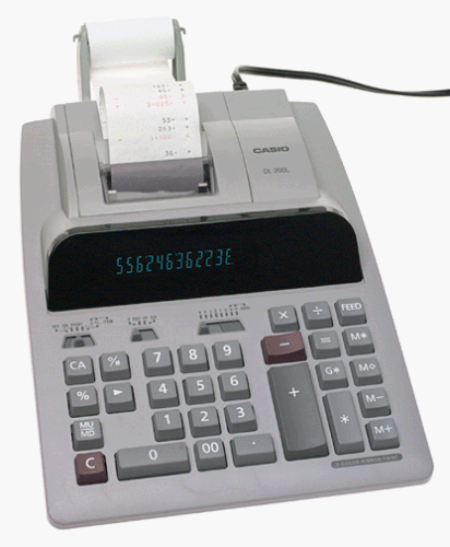 Casio DL-200LGY Desktop Printing Calculator