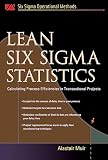 cover of Lean Six Sigma Statistics (Six Sigman Operational Methods)